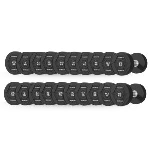 Fitmate Rubber Round Dumbbell 27.5 - 50 Kg Set